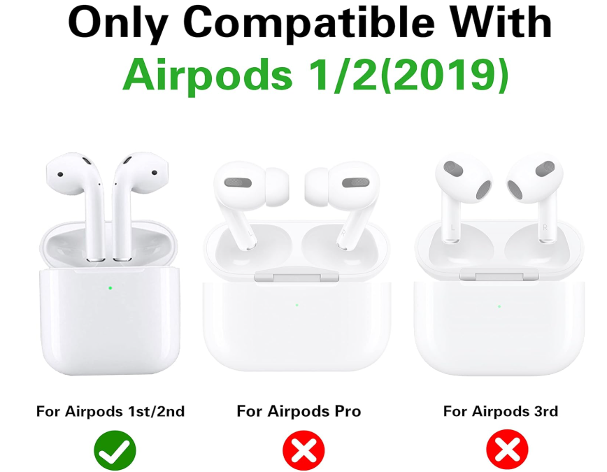 Protector Airpods con cámara simuladora vintage