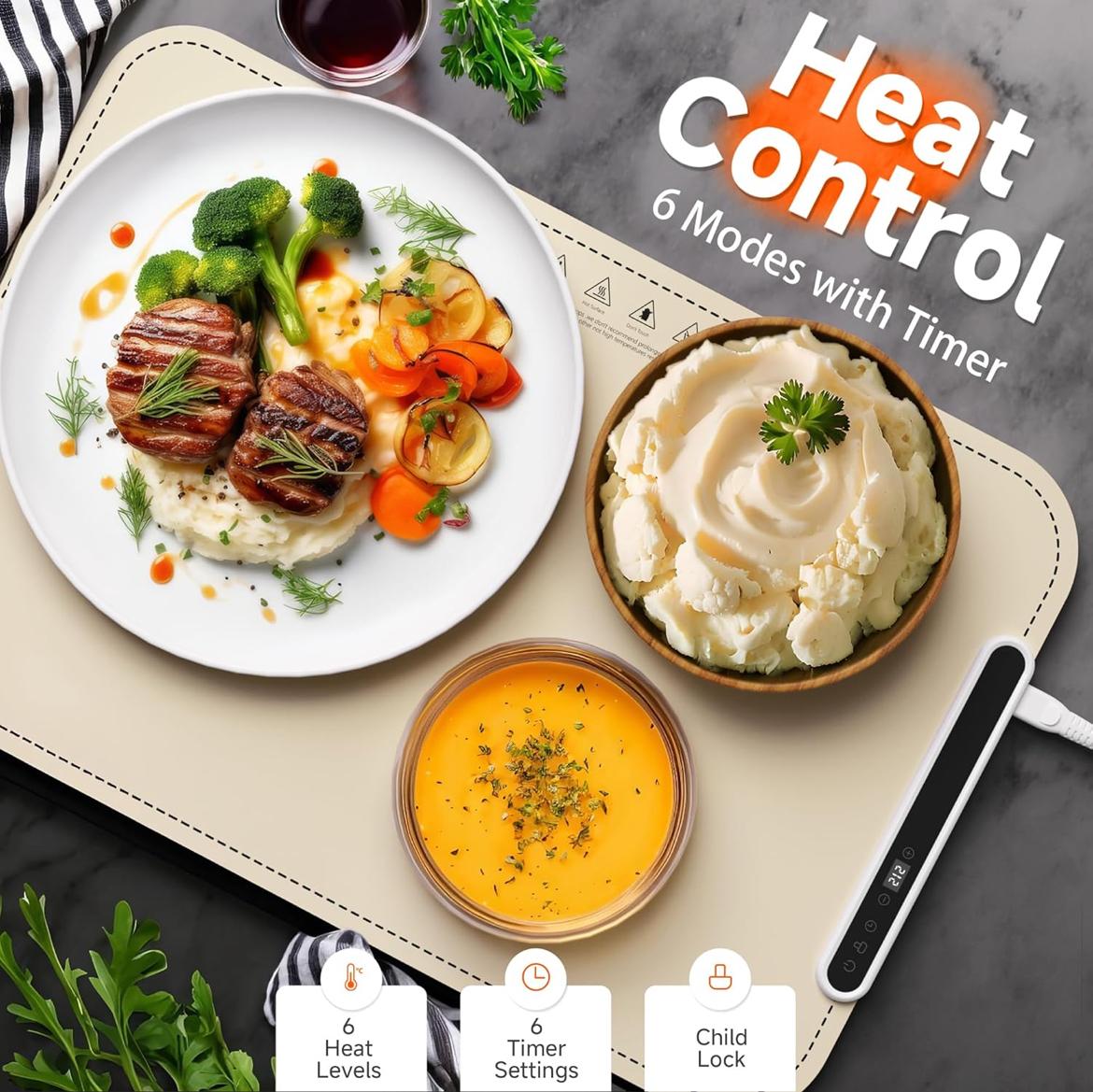 Bandeja de calentamiento eléctrica
